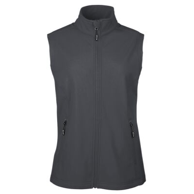 Core365 Ladies' Cruise Two-Layer Fleece Bonded Soft Shell Vest Thumbnail